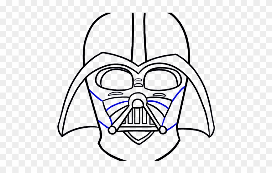 Drawn Darth Vader - Darth Vader Sketch Png Clipart