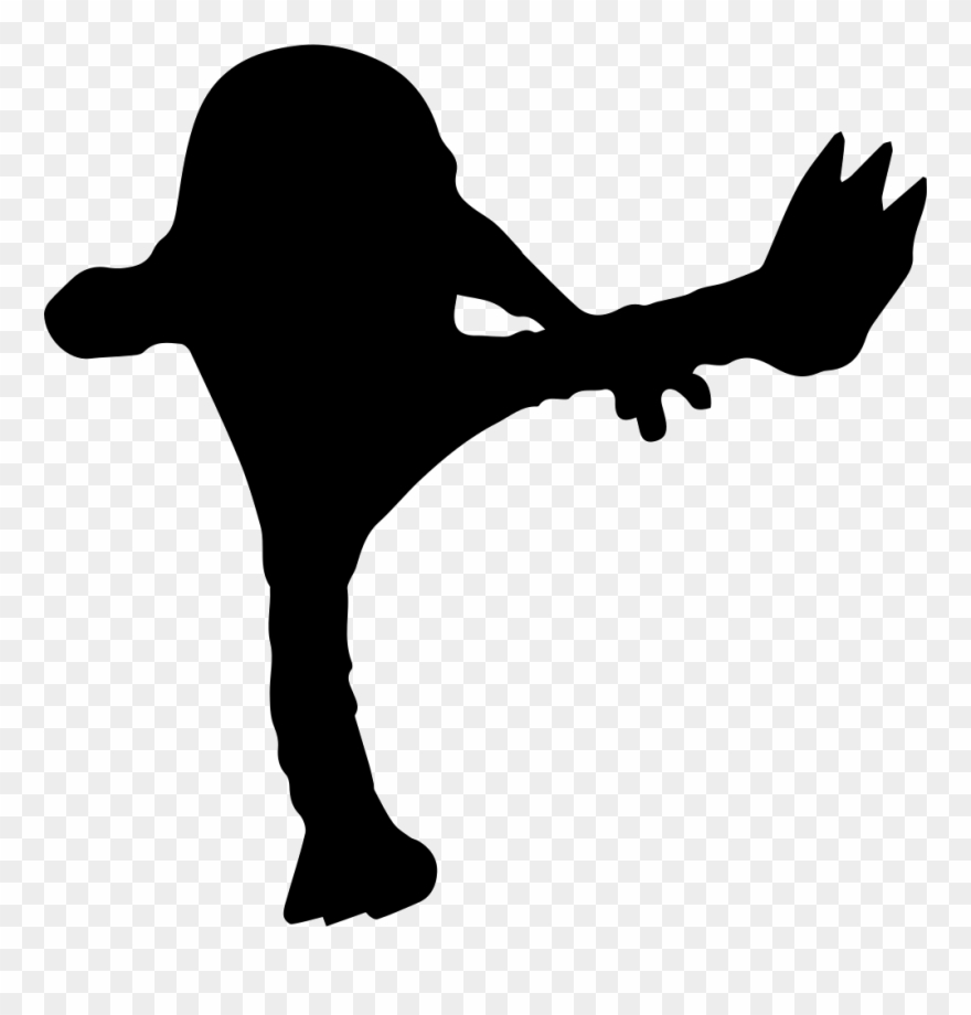 Png File Svg - Pokemon Silhouettes Hitmonlee Clipart