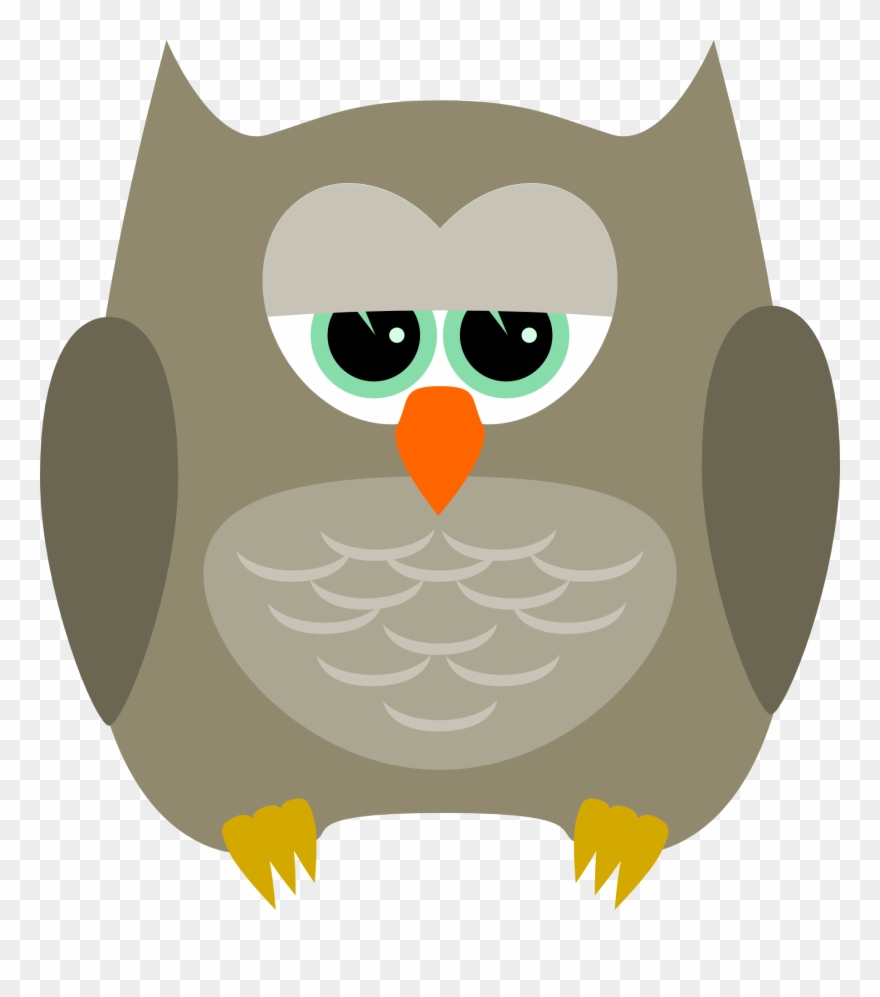 Owl Silhouette Cute - Owl Clipart