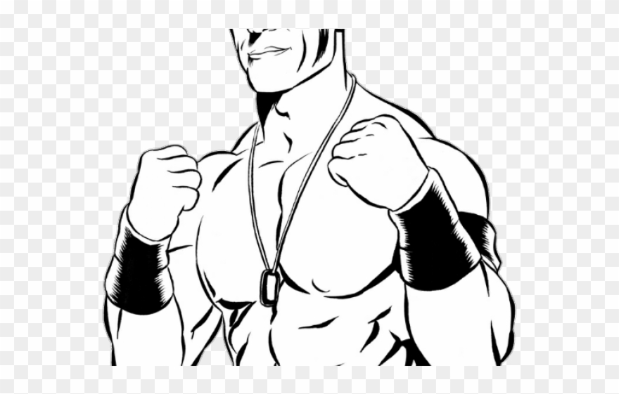 John Cena Clipart Hand - John Cena Full Body Drawing - Png Download