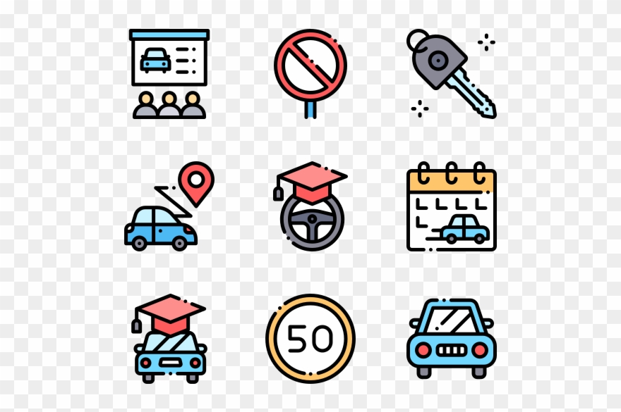 Driver School - Icons For Web Design Clipart