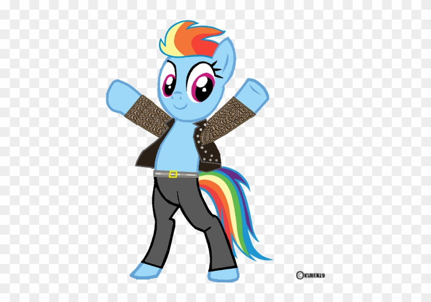 Okurenis Rainbow Dash Applejack Pony Vertebrate Cartoon - Illustration Clipart