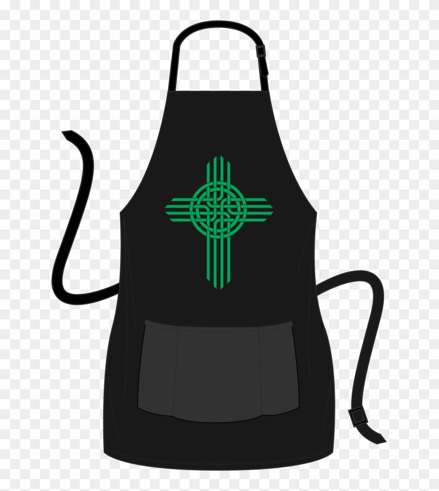 Celtic Zia Cross Apron - Cross Clipart