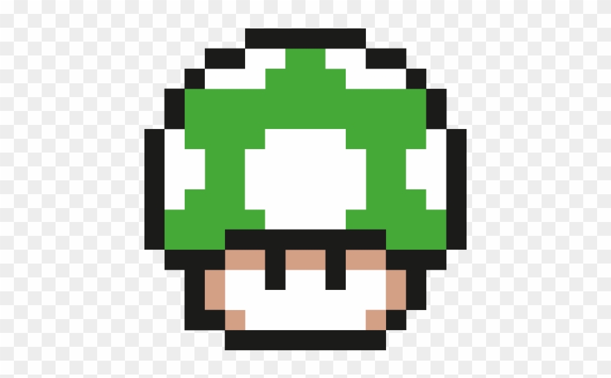 Fungi - Mario Mushroom Pixel Clipart