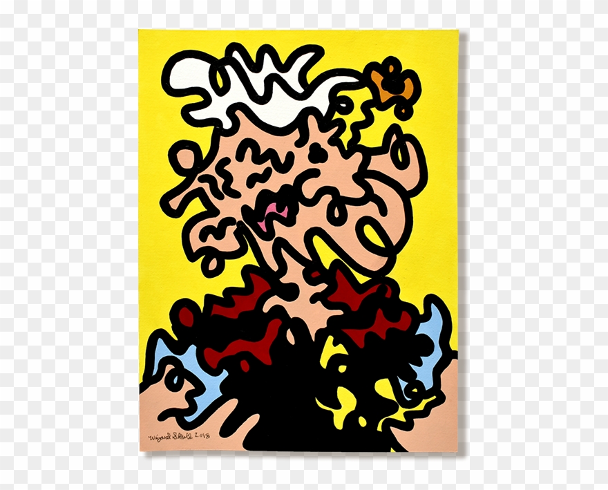 'wiggly Popeye' By Wizard Skull Moosey Art - Visual Arts Clipart