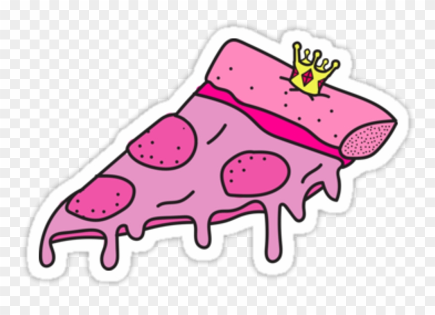 Queen Sticker - Stickers Tumblr Pizza Png Clipart