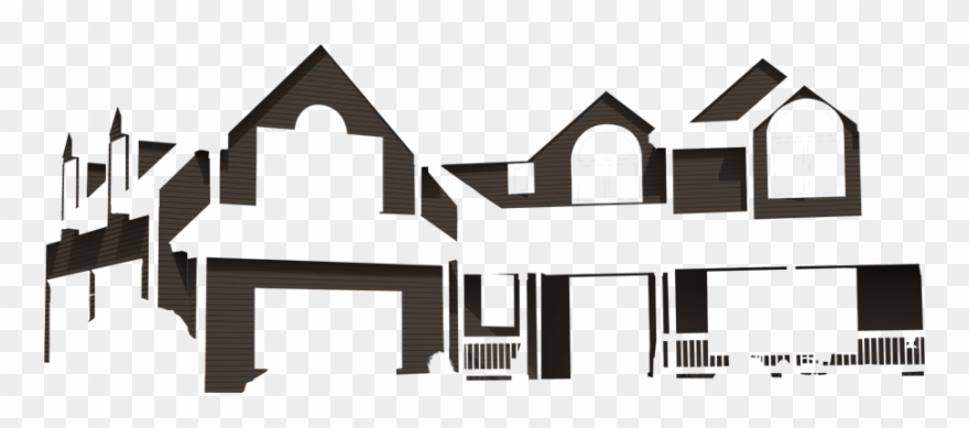 Siding - Rustic Brown - House Clipart