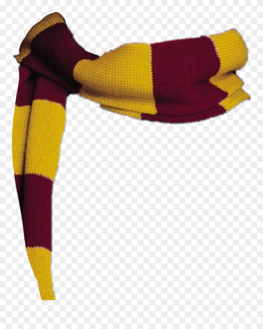 Scarf Harrypotter Gryffindor Hogwarts Clothing Accesso - Gryffindor Scarf Png Clipart