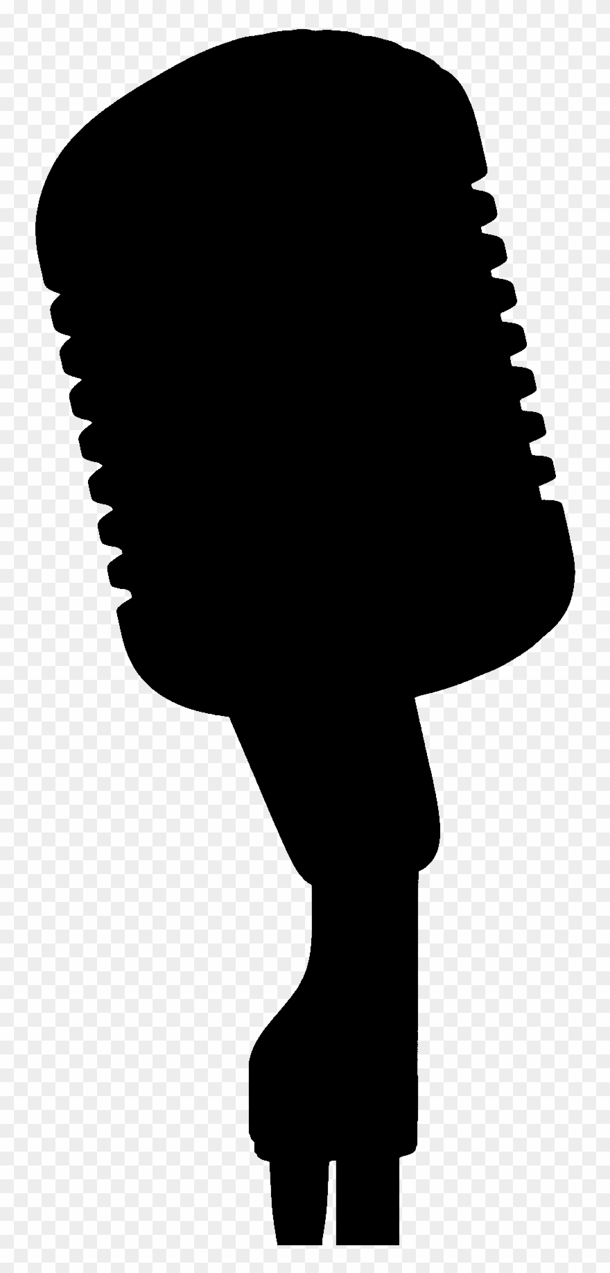 Microphone Silhouette Microphone Silhouette - Illustration Clipart