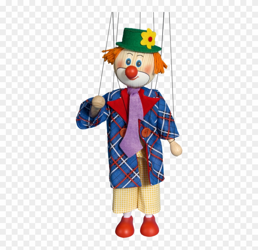 Marionette Clown - Puppet Clipart