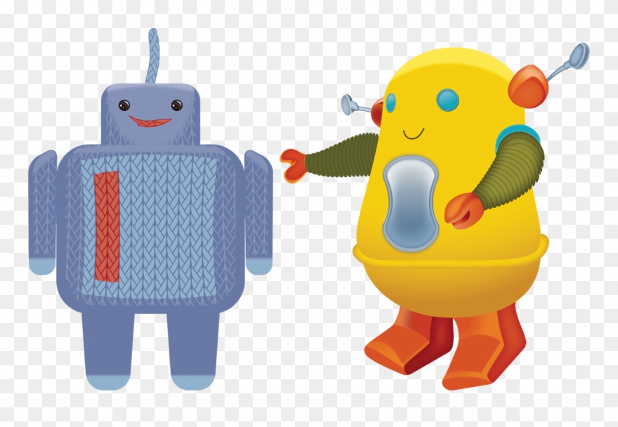 The Party Was Inspired By Two Plush Robots Of Owens - Cartoon Clipart