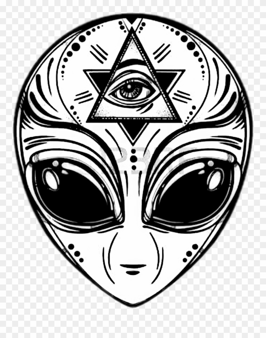 Report Abuse - Alien Face Clipart