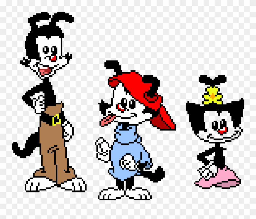 Yakko, Wakko & Dot - Pixel Art Yakko Clipart