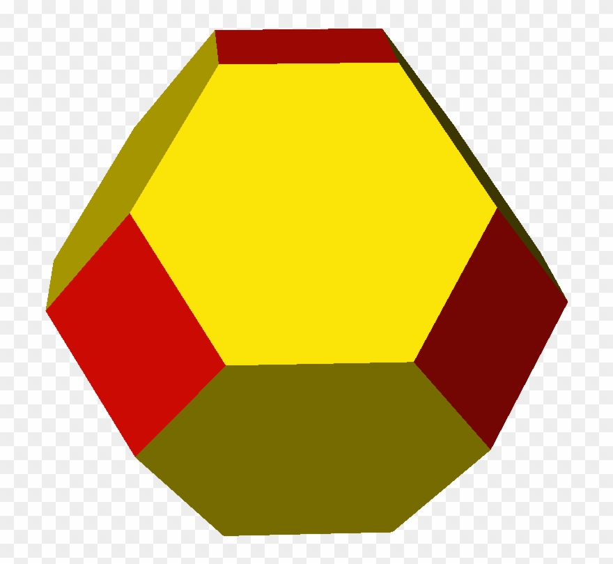 Uniform Polyhedron 43 T12 - Truncated Octahedron Animation Clipart
