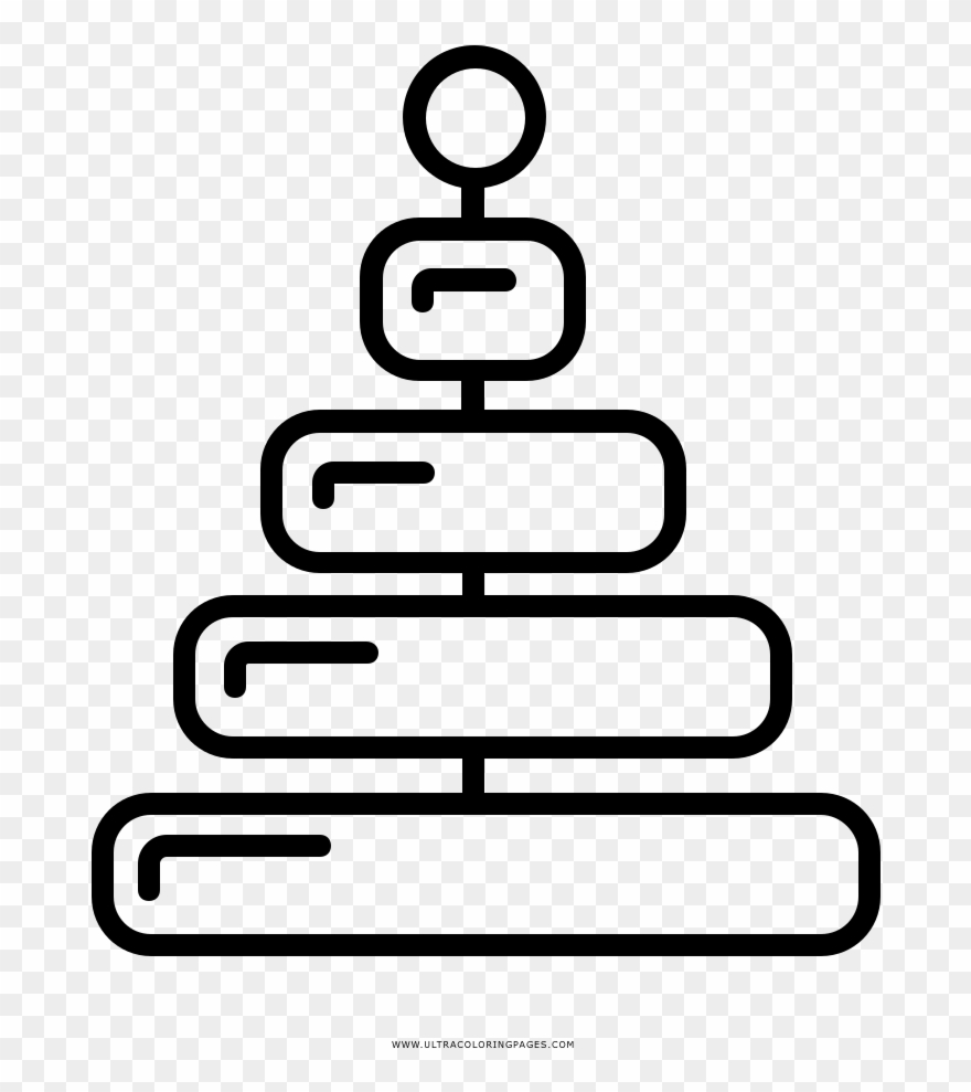 Toddler Toy Coloring Page - Line Art Clipart