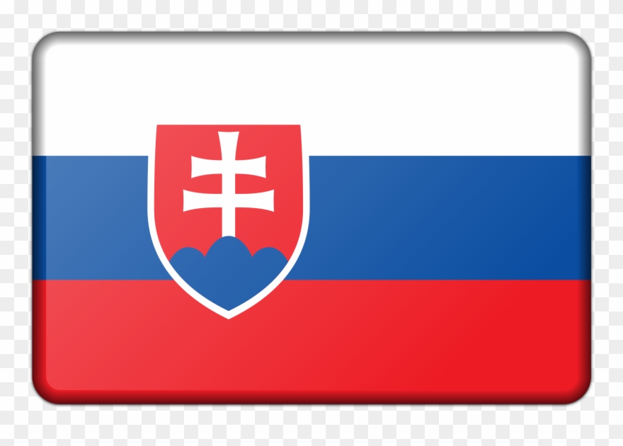 Big Image - Slovakia Flag Map Png Clipart
