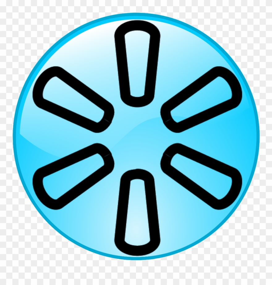 Walmart Logo Black And White Clipart