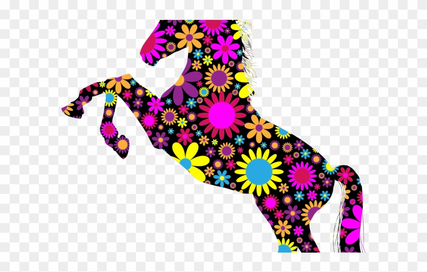 Vibrant Clipart Unicorn - Unicorn Rainbow Silhouette Png Transparent Png