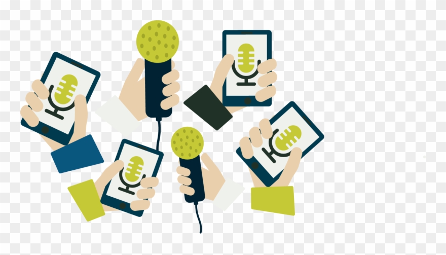 Interview Clipart Mass Media - Press Media Clipart - Png Download