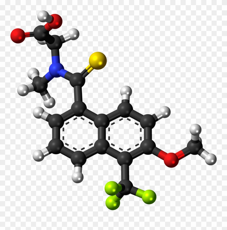 Tolrestat 3d Ball - Structure And Iupac Name Of Salicylic Acid Clipart