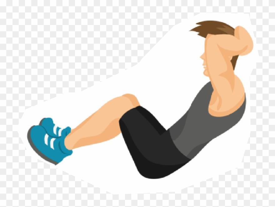 Gym Fitness Full Workout Page - Crunch Clipart