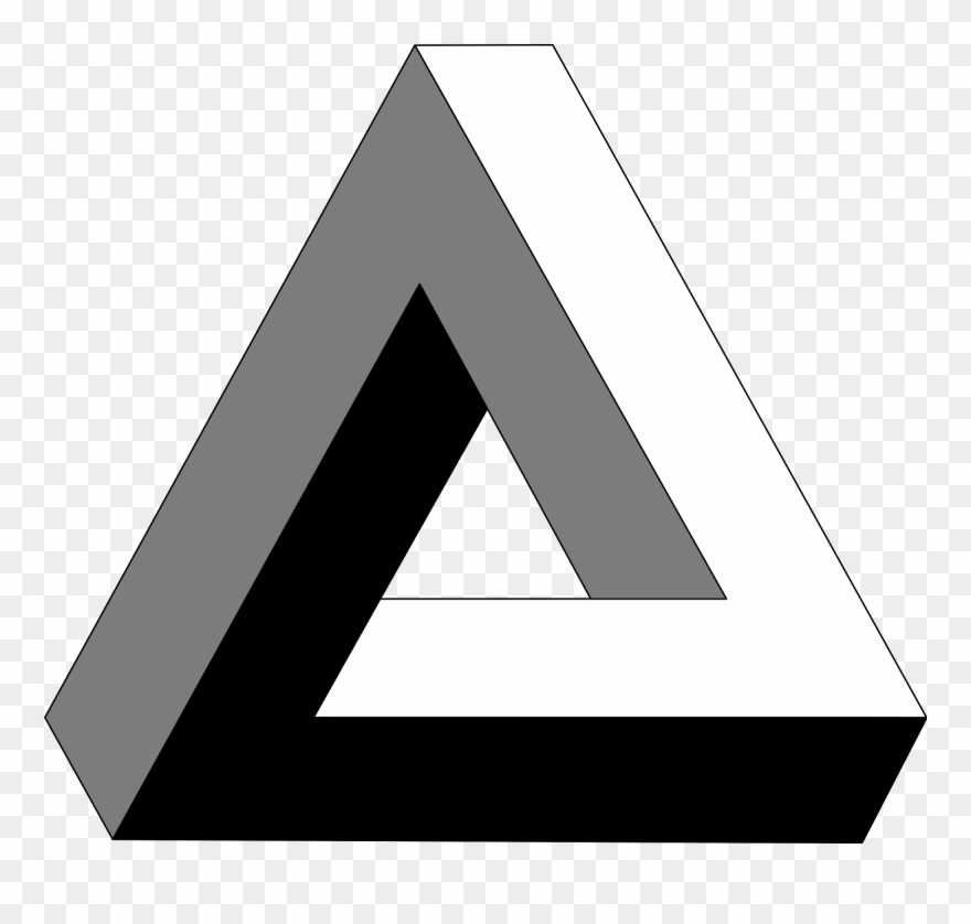 But What Happens When You Build A Full Sized Three - Impossible Triangle Clipart