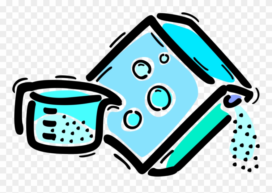 Vector Illustration Of Laundry Detergent Or Washing Clipart