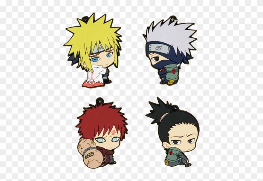 Rubber Naruto Keychains - Kakashi Minato Naruto Clipart