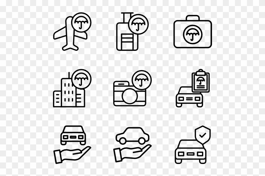 Insurance - Travel Icon Transparent Background Clipart