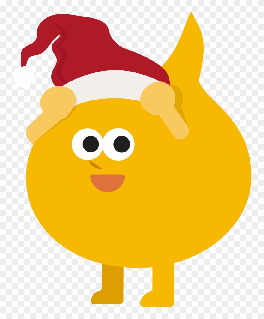 This Is A Sticker Of Bunceeman With A Santa Hat - Cartoon Clipart