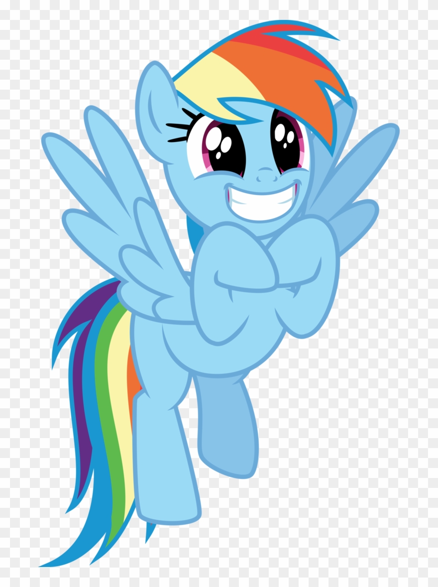 Excited Png - Rainbow Dash Excited Clipart