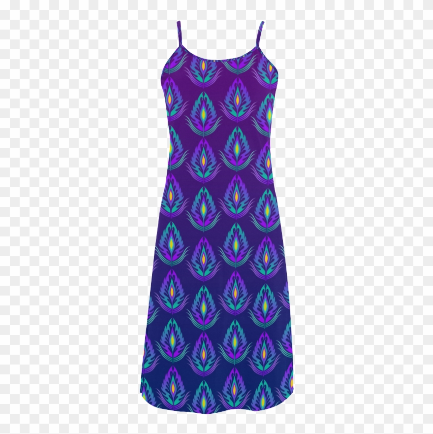 Peacock Feathers Pattern By Artformdesigns Alcestis - Day Dress Clipart