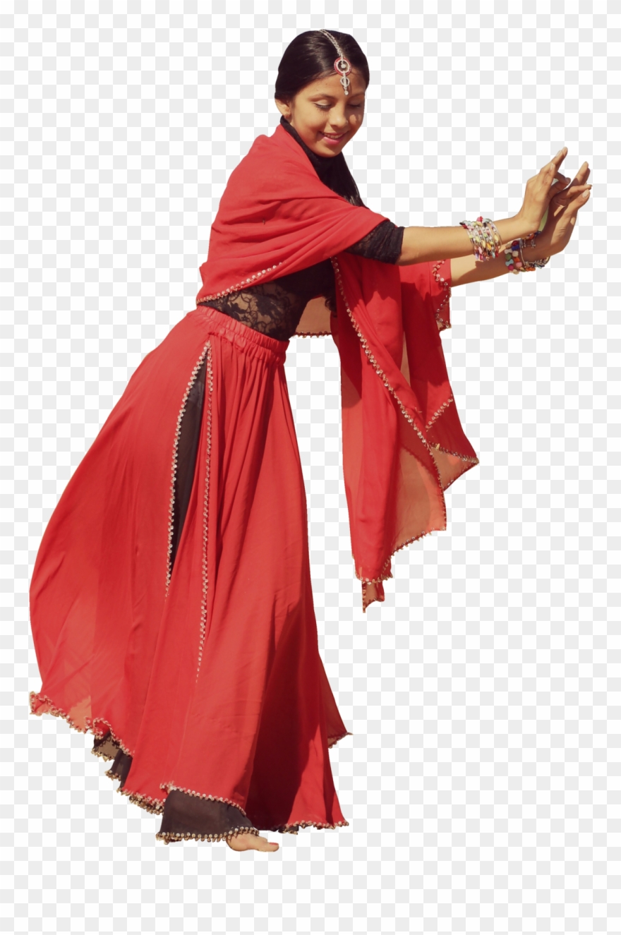 Freestyle Dance Indian Girl Women India Jugaadrender - Indian People Dancing Png Clipart