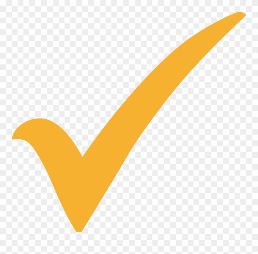 Beliebig Oft Wiederverwendbar - Yellow Check Mark Png Clipart
