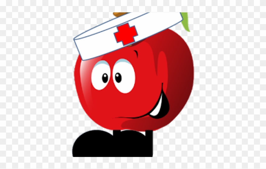 Apple Clipart Doctor - Cartoon Clipart Apple - Png Download
