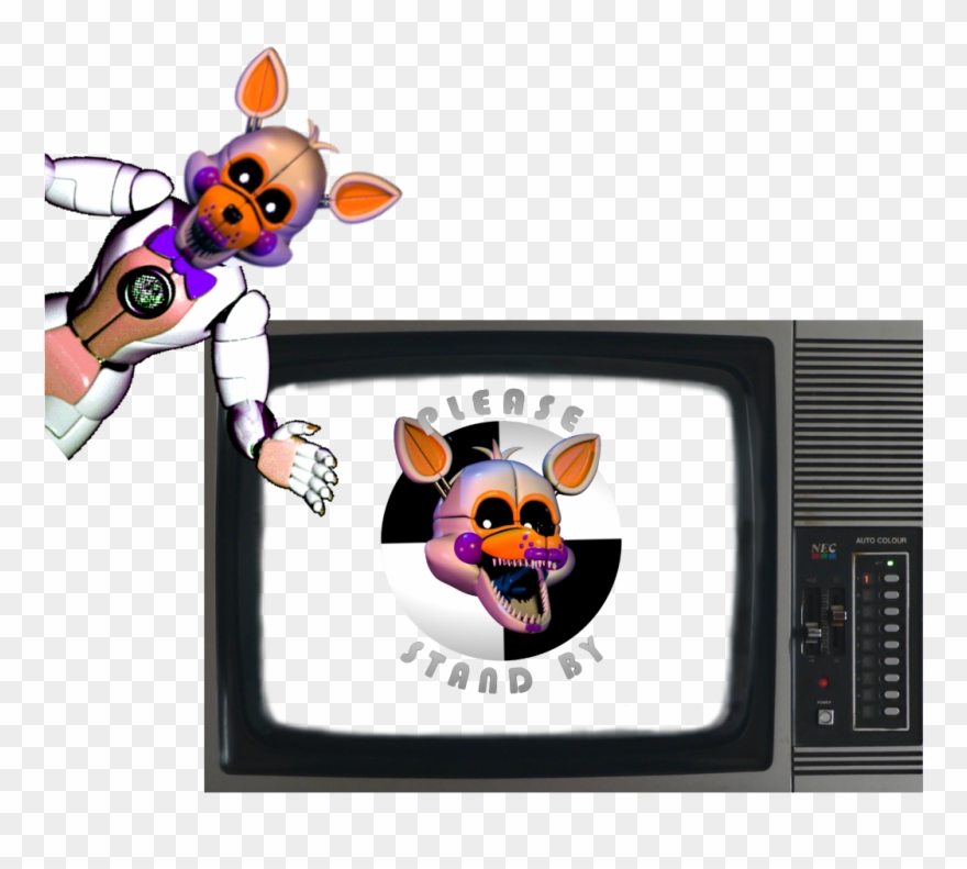 Tv Five Nights At Freddys Lolbit - Please Stand By Lolbit Gif Clipart