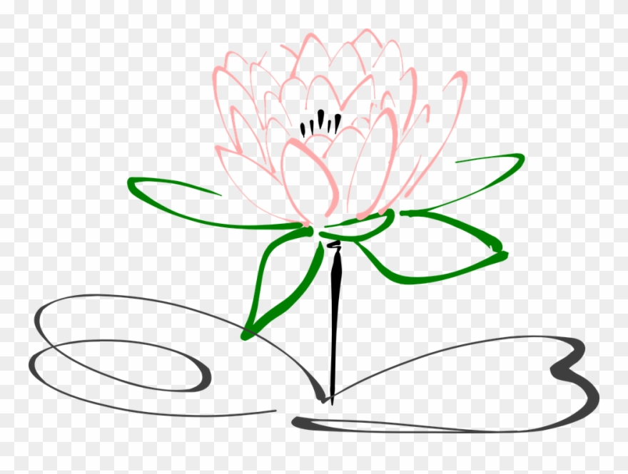Thumb Image - Lotus Flower Pen Drawing Clipart