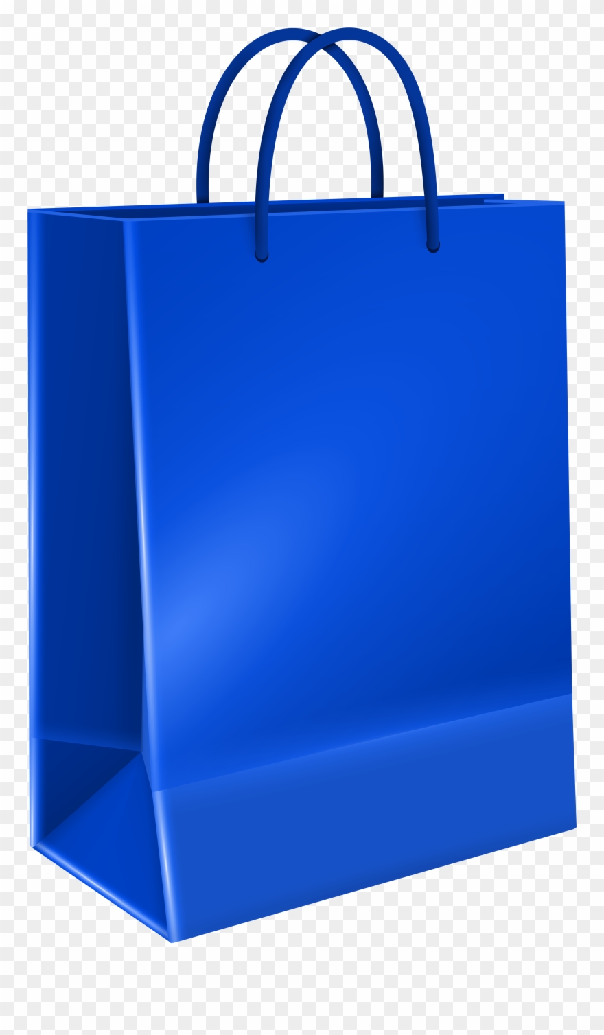 Gift Bag Blue Transparent Image - Tote Bag Clipart