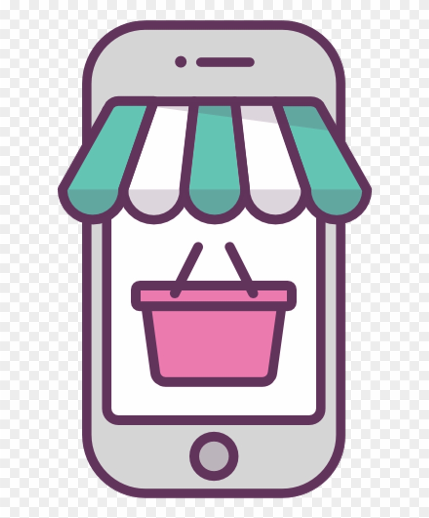 Iphone Sticker - Online Shop Icon Png Clipart