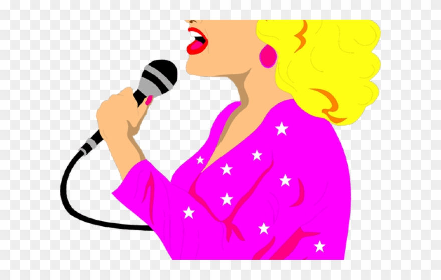 Maiden Clipart Sing On Stage - Transparent Singer Clip Art - Png Download