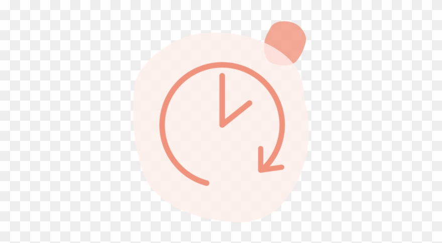 Clock Peach Square@4x - Circle Clipart