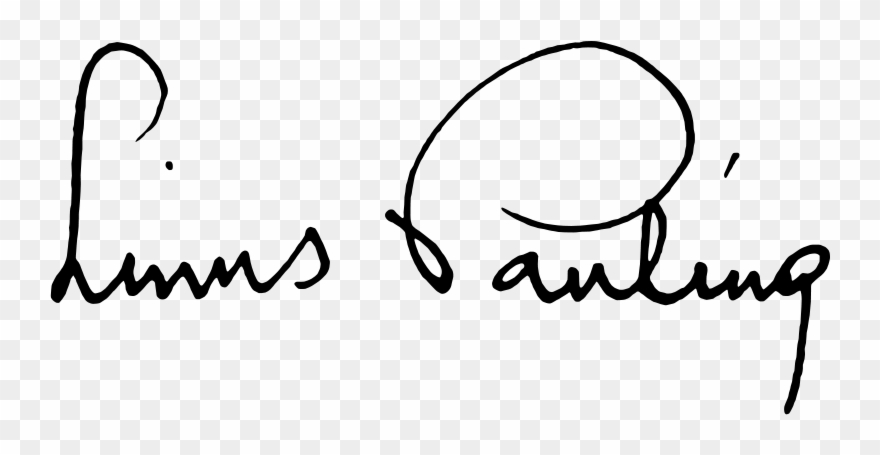 Linus Pauling Signature Clipart