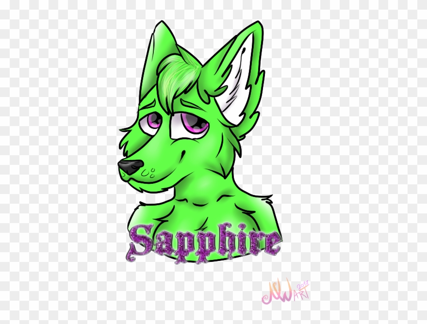 Sapphire Bust - Cartoon Clipart