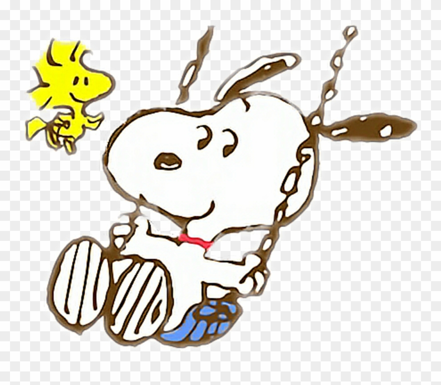 Snoopy Sticker - Snoopy And Woodstock Transparent Clipart