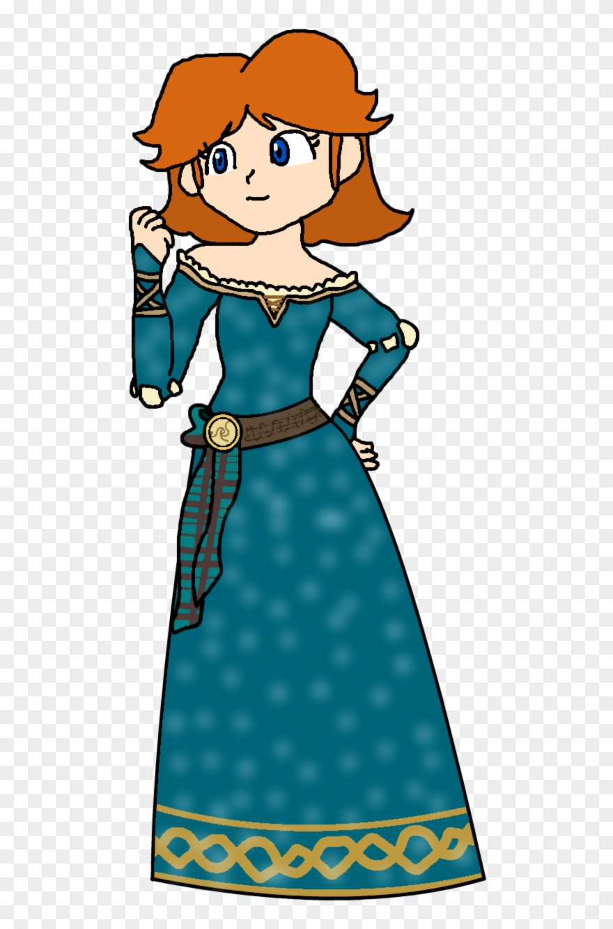 Dress Clipart Merida - Princess Daisy Katlime Deviantart - Png Download