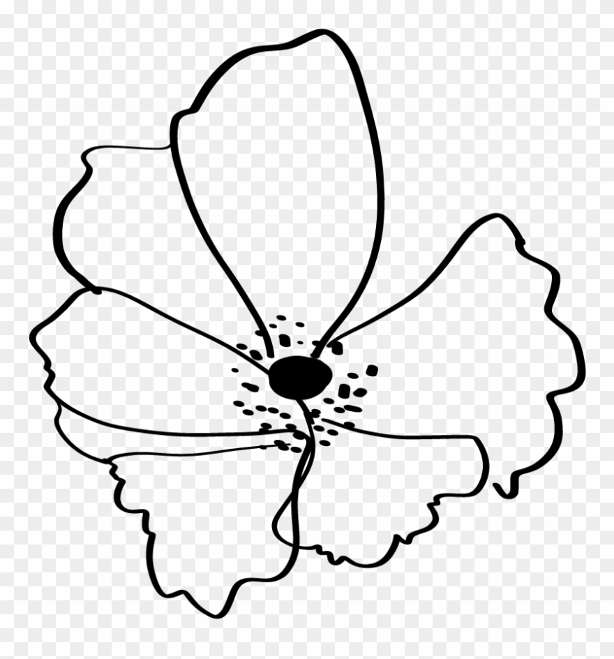 Webflowers2-01 - Line Art Clipart