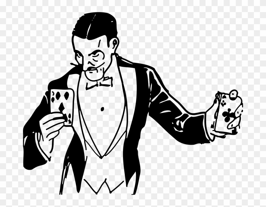 Medium Size Of How To Draw A Realistic Person Full - Card Tricks Clipart - Png Download