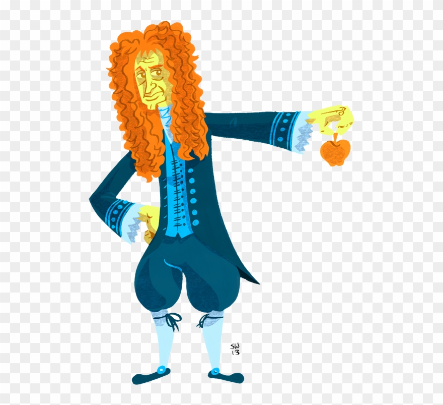 Isaac Newton - Illustration Clipart