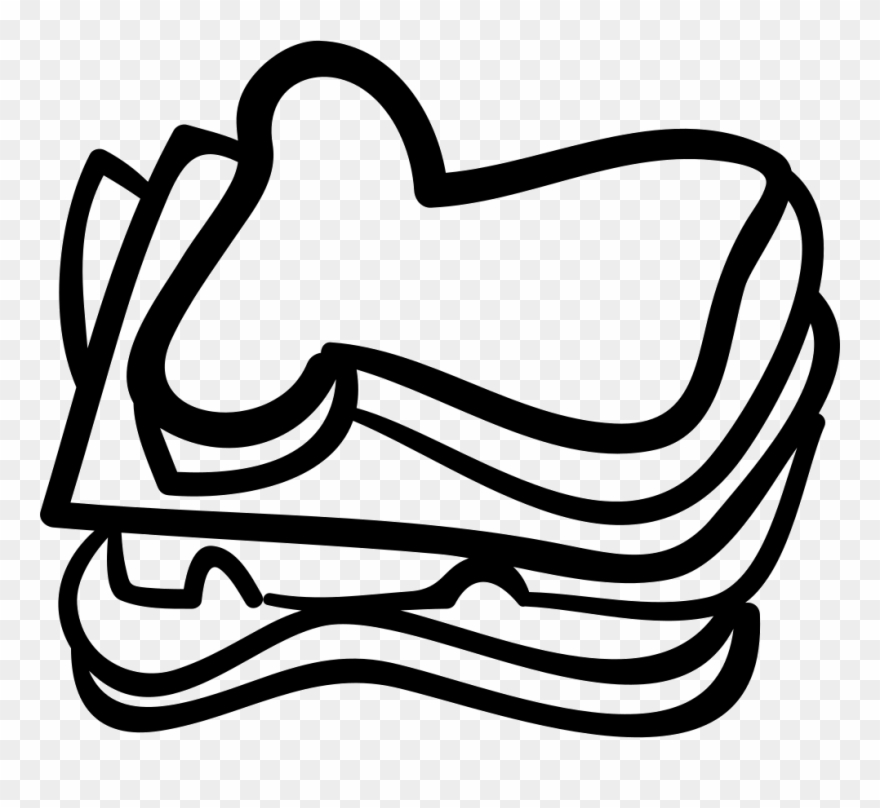 Thick Svg Png Icon - Sandwich Silueta Png Clipart