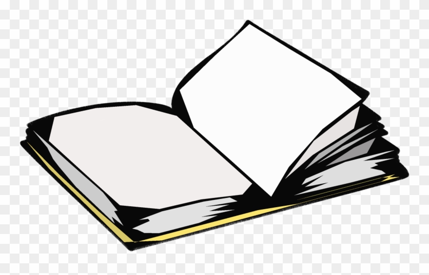 Book Open Lying Flat - Chair Clipart